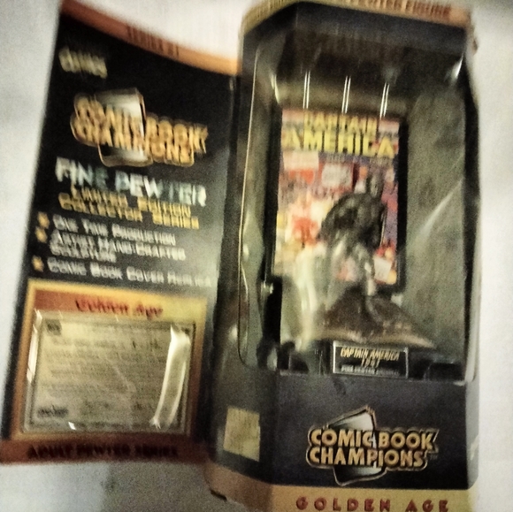 Comic Book Champions Captain America Golden Age Fine Pewter Figure. - Picture 6 of 6